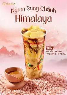 Hình ảnh Trà sữa muối hồng himalaya