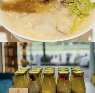 Hình ảnh 1 x súp tổ yến size M, 1 x Nước yến tươi táo đỏ, kì tử, hạt chia size 200ml
