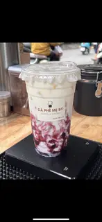 Hình ảnh Latte việt quất