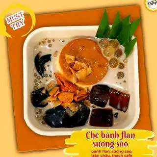Hình ảnh Chè bánh flan sương sáo