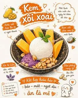 Hình ảnh Kem Xôi Xoài Thanh Mát