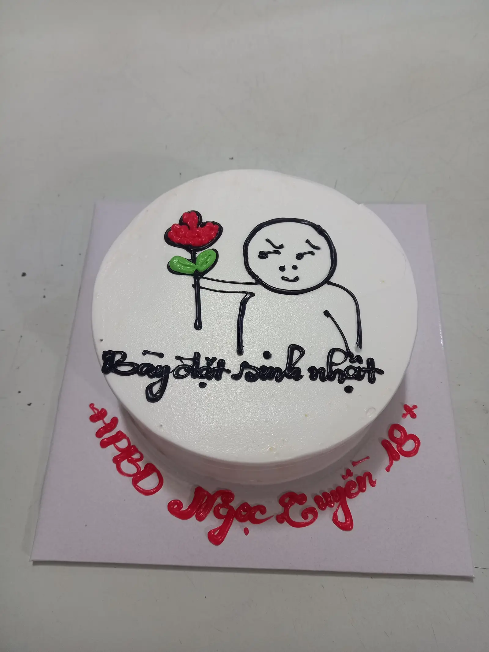 Hình ảnh Bánh kem bày đặt sinh nhật 15cm