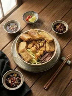 Hình ảnh Bún Nước Tương Full Topping