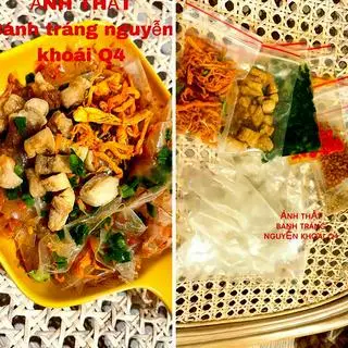 Hình ảnh Bánh tráng phơi sương tóp mỡ - mỡ hành - khô gà - hành phi - tỏi - muối - sate