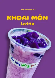 Hình ảnh Khoai môn latte 