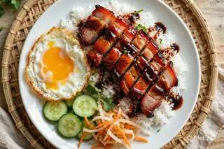 Hình ảnh Cơm xá xíu - trứng