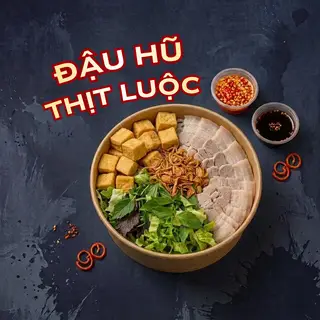 Hình ảnh Bún nước tương Đậu hũ + Thịt luộc