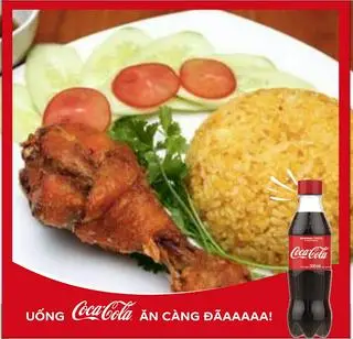 Hình ảnh Cơm rang đùi gà + Coca