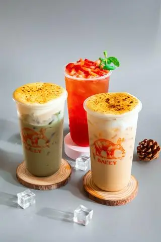 Hình ảnh 1 TS HongKong KTN + 1 TS Matcha KTN + 1 Trà Dâu - Tặng 1 Trà Sữa HongKong size L