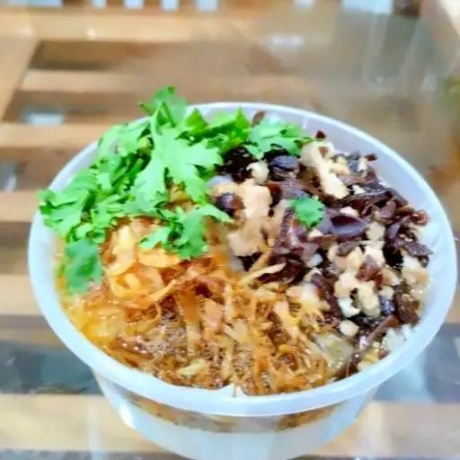 Hình ảnh Bánh đúc nóng đầy đủ -  ruốc - thịt băm - ruốc nấm