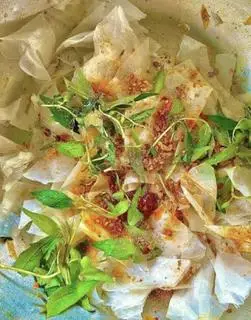 Hình ảnh Trộn muối tôm rau răm 