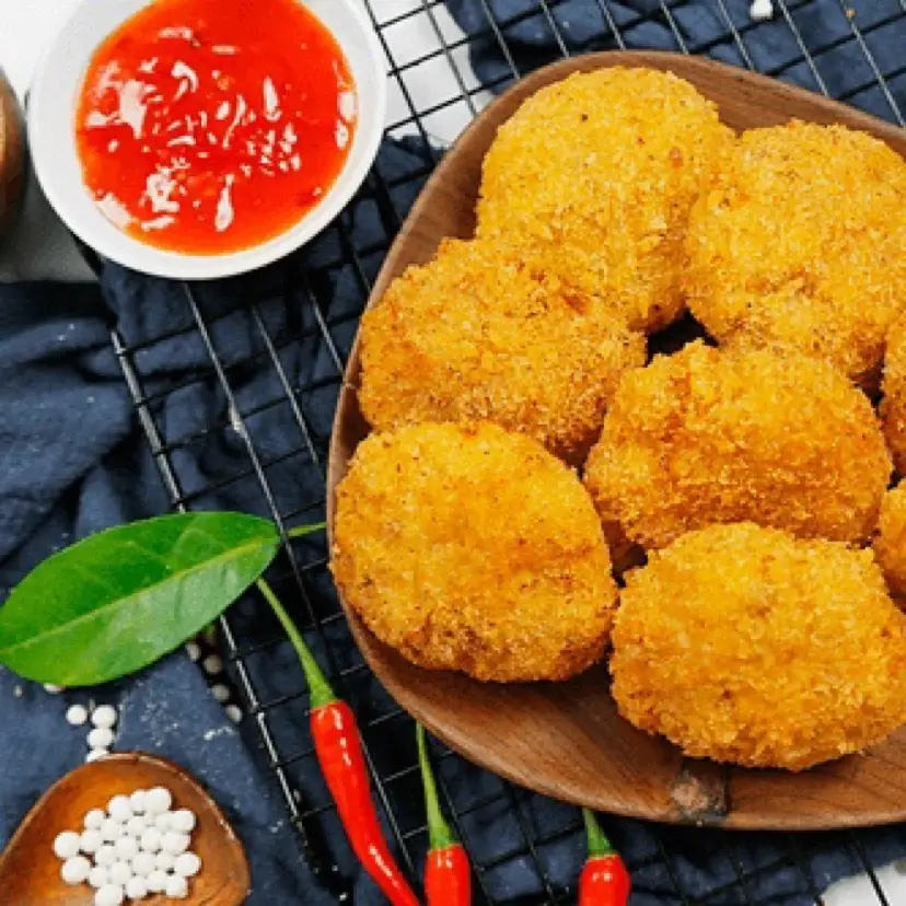 Hình ảnh 5 bánh gà thường 5 bánh gà phô mai
