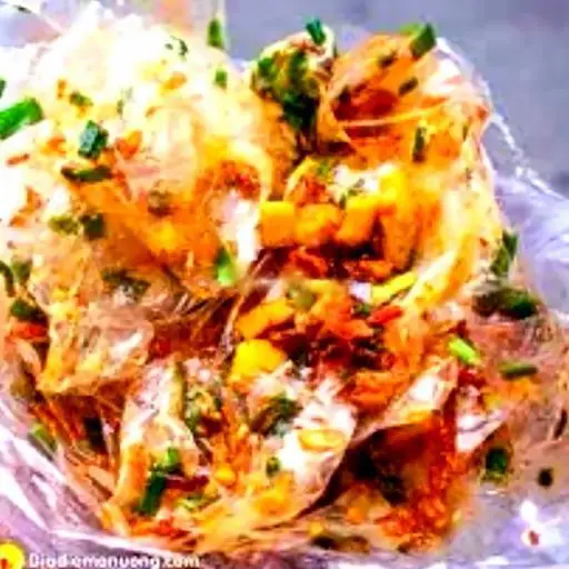 Hình ảnh Bánh Tráng Dẻo Trộn Đầy Đủ