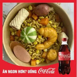 Hình ảnh Combo mì thập cẩm 2 gói +1 coca