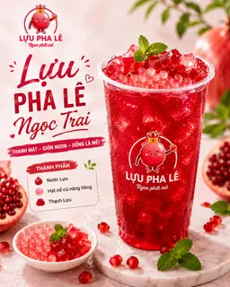 Hình ảnh Lựu Pha Lê Ngọc Trai