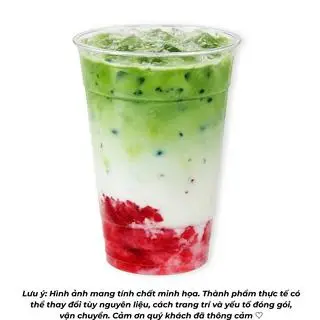 Hình ảnh Matcha Latte Dâu Tây