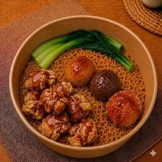 Hình ảnh Mì Trộn Gà Viên & Viên Chiên