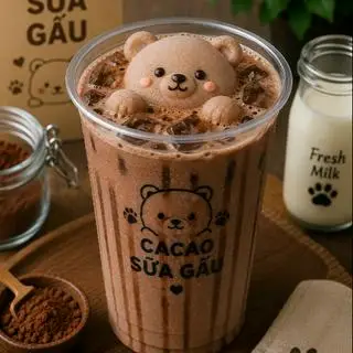 Hình ảnh cacao sữa gấu