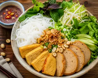 Hình ảnh Bún chả giò nem nướng