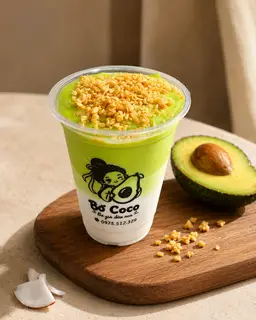 Hình ảnh Combo 4 cốc Bơ già dừa non
