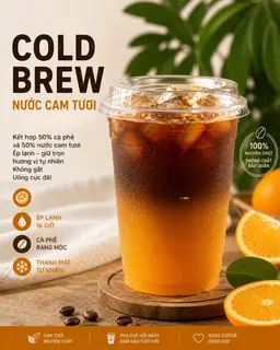 Hình ảnh Cold Brew Cam Tươi