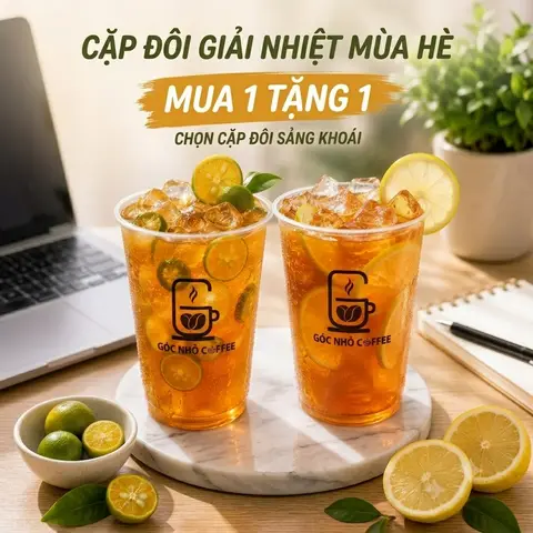 Hình ảnh Mua 1 trà chanh/ quất tặng 1 trà chanh/ quất