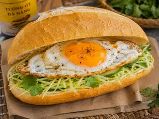 Hình ảnh Bánh mì ốp la