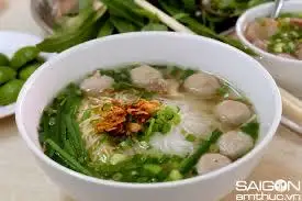 Hình ảnh hủ tiếu mì bò viên 