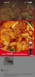 Hình ảnh Mì cay tokbokki - Coca