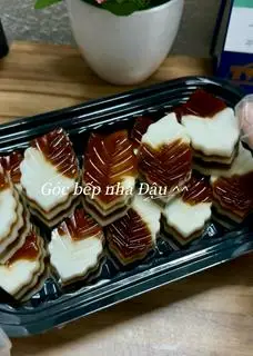 Hình ảnh Rau câu sữa dừa cafe | ~ 600g ( 1 hộp /15 viên)