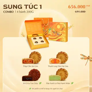 Hình ảnh [Bánh Trung Thu Savouré] SUNG TÚC 1 - 4 bánh 200g