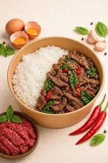 Hình ảnh Cơm Bò Xào Lá Quế