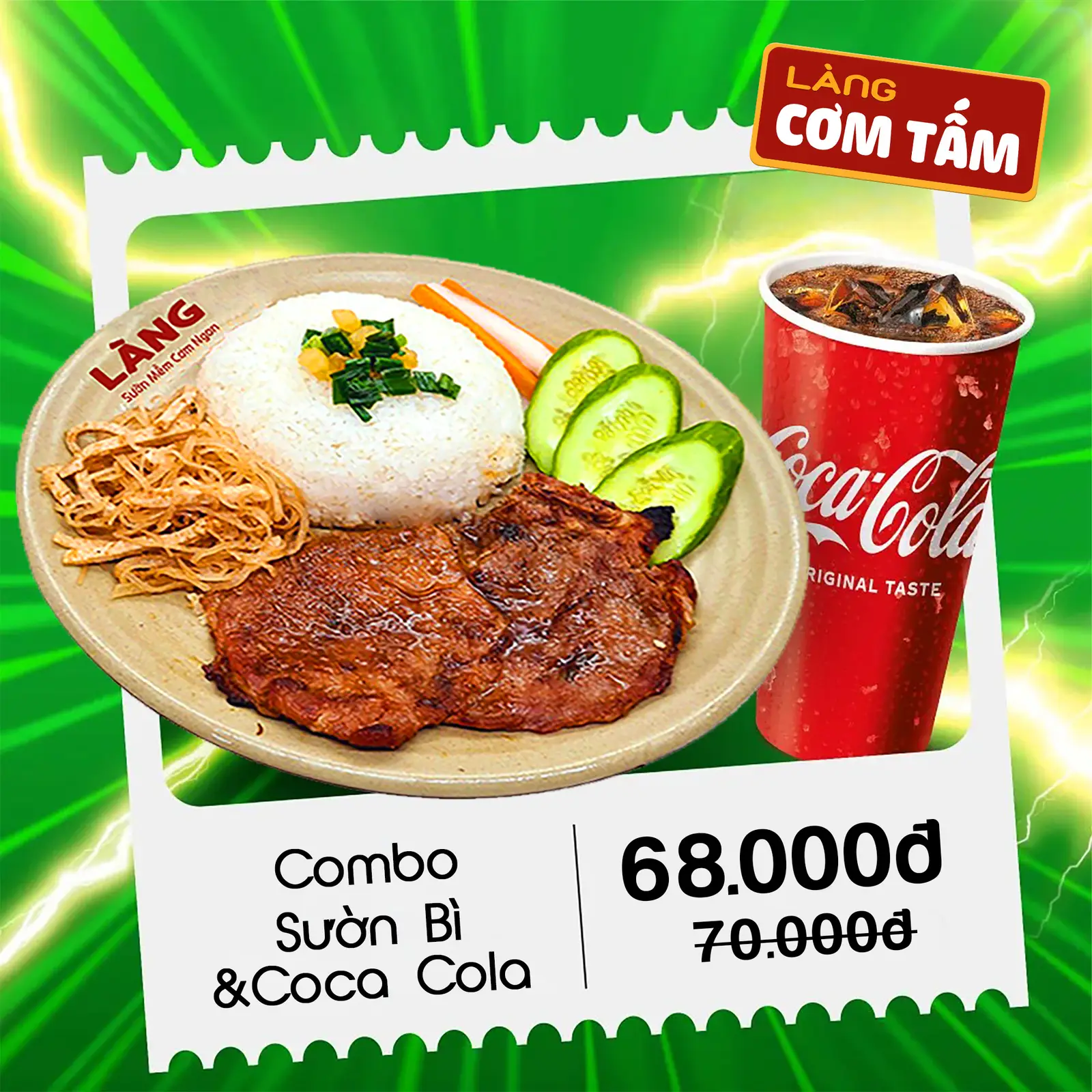 Hình ảnh Cơm Sườn Bì - Coca