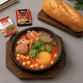 Hình ảnh Bánh Mì Chảo 3 Món