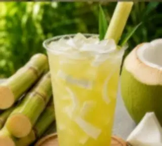 Hình ảnh nước mía cùi dừa non