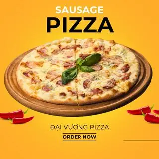 Hình ảnh Pizza Jambon xúc xích (Sausage Pizza) - size vừa