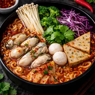 Hình ảnh Mì Lẩu Thái Hàu Sữa