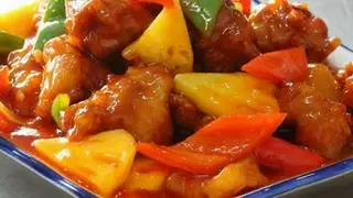Hình ảnh cơm sườn chua ngọt 