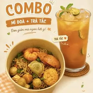 Hình ảnh Mì trộn thập cẩm 1 gói + trà tắc