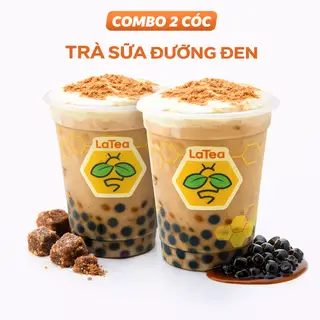 Hình ảnh Combo chung đôi trà sữa trân châu đường đen