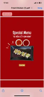 Hình ảnh Gà viên xốt kem hành