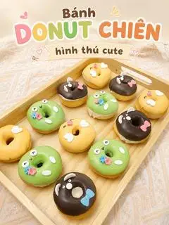 Hình ảnh Donut nhúng socola ( 2 bánh )