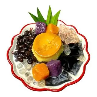 Hình ảnh Chè Flan Khoai Dẻo Đậu đen