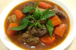 Hình ảnh Combo bò kho + Trà sốt tắc