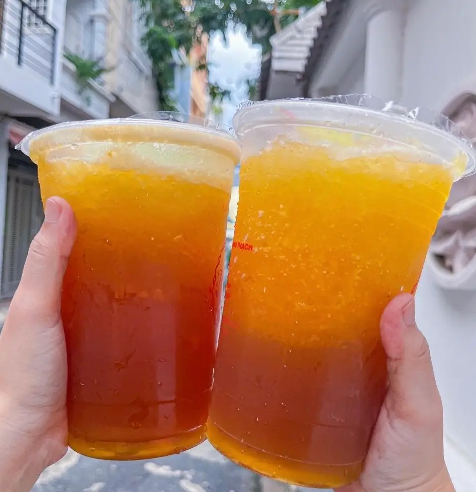 Hình ảnh Hồng Trà Tắc Mật Ong Đá Xay 1000ml