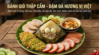 Hình ảnh Bánh giò truyền thống đầy cmn đủ
