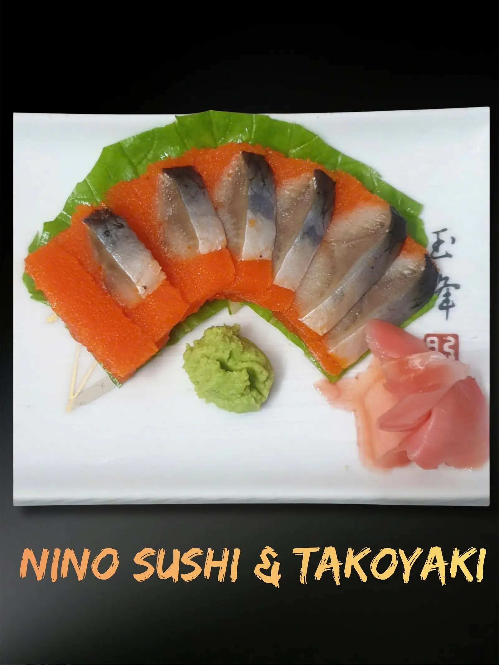 Hình ảnh Sashimi cá trích ép trứng (Nishin)