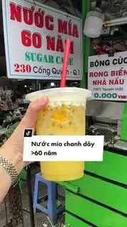 Hình ảnh mía chanh dây ly khổng lồ 20k