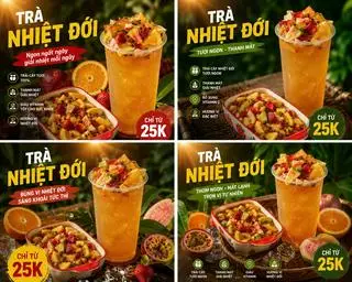 Hình ảnh Trà Lipton + Nhiệt đới