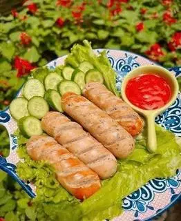 Hình ảnh Xúc xích gà nấm